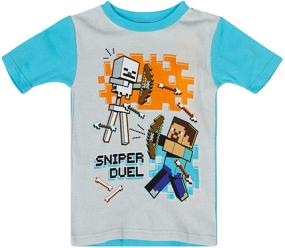 img 1 attached to 🎮 Minecraft Mojang Boys Pajamas Set: Cozy Boys' Clothing for Gaming Fans