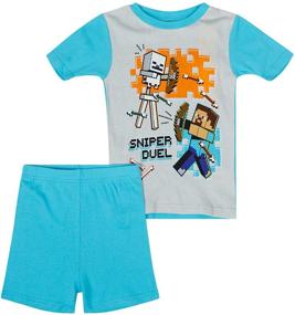 img 3 attached to 🎮 Minecraft Mojang Boys Pajamas Set: Cozy Boys' Clothing for Gaming Fans