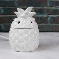 star moon electric scented wax warmer: pineapple pattern candle wax melter & fragrance tart warmer for scentsy wax cubes - no flame, no smoke, no soot! логотип