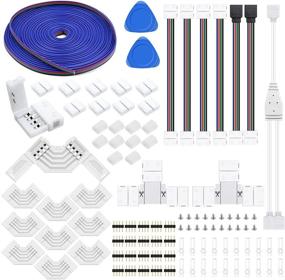 img 4 attached to 💡 Enhance Your LED Strip Light Setup with LightingWill 4-Pin RGB LED Light Strip Connector Kit: Solderless Adapters for 5050 Multicolor LED Strip Light