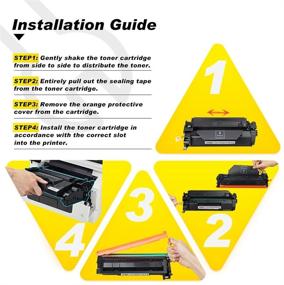 img 1 attached to 🖨️ V4INK Compatible 26A CF226A Toner Cartridge Replacement for HP Pro M402n M402dn M402dw M402d MFP M426dw M426fdw M426fdn Printers - 4 Pack, Black