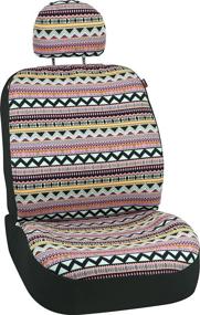 img 1 attached to 🌿 Bell Automotive Universal Mayan Mint Low-Back Seat Cover, Multi, One Size - Enhanced for SEO