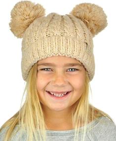 img 1 attached to C C Childrens Double Cuffed Hat Two Outdoor Recreation for Hiking & Outdoor Recreation Clothing