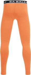 img 3 attached to 🔥 Stay Warm and Perform Better with BALEAF Youth Boys' Compression Thermal Baselayer Sport Basketball Tights Fleece Lined Leggings