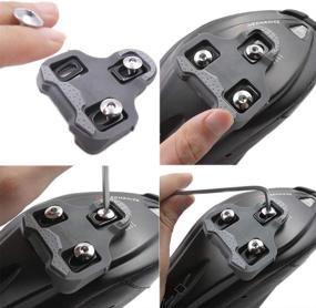 img 2 attached to 🏻 HEPINGJIANGENBO ZERAY SP-110 Bike Cleats Compatible with Keo Structure & Keo Pedals Featuring Enhanced Grip