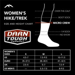 img 1 attached to 🧦 Darn Tough Women's Sock - Decade Stripe Micro Crew Midweight with Cushion (1994)