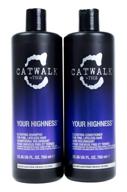 👑 tigi catwalk your highness volume tween: volumizing shampoo and conditioner set – 25.36 oz for ultimate volume boost! logo