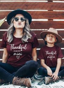 img 3 attached to 👭 Sidefeel Mother and Daughter Matching Sweatshirt: Stylish Short Sleeve Letter T Shirt for an Adorable Family Look