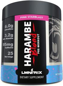 img 4 attached to 💪 Harambe Blood Preworkout Powder: Unleash Extreme Pump and Energy - Pink Starblast - 350g