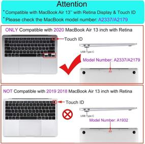 img 3 attached to MOSISO Compatible With MacBook Air 13 Inch Case 2020 Release A2337 M1 A2179 With Retina Display Touch ID