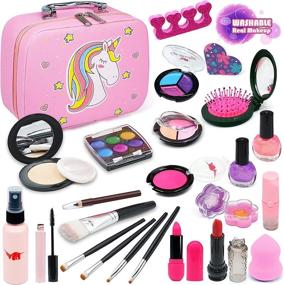 img 4 attached to 🌈 Vibrant and Safe: Enjoybot Kids Washable Makeup for Girls—Transform the Fun!
