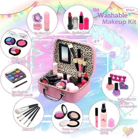 img 3 attached to 🌈 Vibrant and Safe: Enjoybot Kids Washable Makeup for Girls—Transform the Fun!
