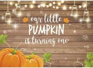 🎃 allenjoy pumpkin rustic wood backdrop: celebrate your little pumpkin's 1st birthday with autumn-themed party decorations and fall maple leaf table banner – 7x5ft background photo booth props included! logo