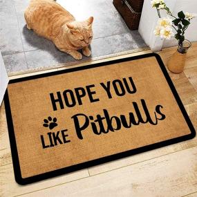 img 2 attached to Добро пожаловать Pitbulls Backing Doormat Outdoor