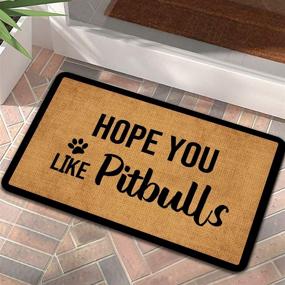 img 3 attached to Добро пожаловать Pitbulls Backing Doormat Outdoor
