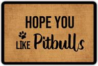 добро пожаловать pitbulls backing doormat outdoor логотип