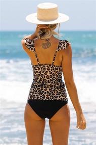 img 1 attached to 👙 Leopard-Waisted Women's Beachsissi Tankini Swimsuit - Trendy Clothing