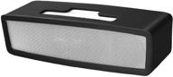 high-quality oriolus silicone case for bose soundlink mini 2 mini bluetooth speaker - enhance protection in black logo