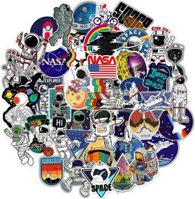 img 4 attached to Stickers Explorer Skateboard Spaceman Spacecraft