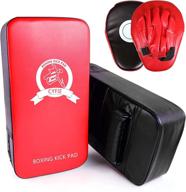 seisso boxing muay thai pads: premium martial arts training equipment for kids, youth and adults - ideal for boxing dojo, taekwondo, kickboxing, and karate sessions логотип