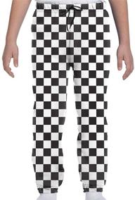 img 4 attached to JASMODER Checkered Sweatpants Joggers Trousers