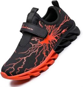 img 4 attached to MEINIANGUAN Non-Slip Lightweight Athletic Sneakers: 👟 Ideal Girls' Shoes for Sports and Fitness