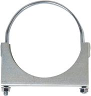 bolt saddle exhaust clamp plated logo