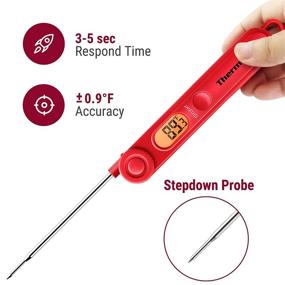 img 3 attached to 🌡️ ThermoPro TP03: Digital Instant Read Meat Thermometer with Backlight, Magnet, and Versatile Cooking Applications