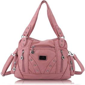 img 4 attached to 👜 Barcelo Angel Fashion Handbags: Stylish Shoulder Bags & Wallets for Women, Ideal for Fashionable Backpacks