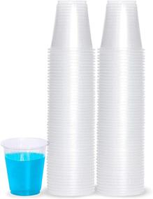 img 4 attached to 🥤 Plasticpro 3 oz Disposable Plastic Clear Drinking Cups [100 Count] - Convenient and Hygienic Beverage Containers