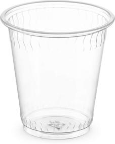 img 2 attached to 🥤 Plasticpro 3 oz Disposable Plastic Clear Drinking Cups [100 Count] - Convenient and Hygienic Beverage Containers