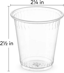 img 3 attached to 🥤 Plasticpro 3 oz Disposable Plastic Clear Drinking Cups [100 Count] - Convenient and Hygienic Beverage Containers