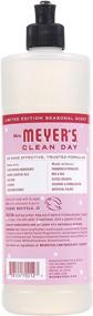 img 3 attached to 🌿 Organic Peppermint Liquid Dish Soap by Mrs. Meyer's - 16 OZ (Pack of 6)