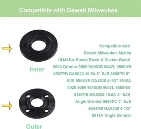 img 1 attached to 🔧 Inner Outer Flange Nut Angle Grinder for Black & Decker Dewalt Ryobi Milwaukee Makita 193465-4 - Guaranteed Compatibility