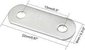 img 2 attached to Reliable Uxcell 22mm x 8mm 🔧 Mending Bracket Connector: Sturdy and Easy-to-Use Solution