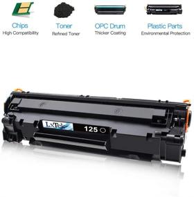 img 1 attached to LxTek HighYield Toner Cartridge Replacement for Canon 125 CRG-125 3484B001 - Compatible with ImageClass LBP6000, ImageClass LBP6030w, and ImageClass MF3010 Laser Printers (Black, 4-Pack)