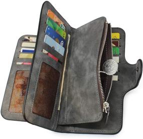 img 1 attached to Imeetu Wallet Leather Organizer （Black） Women's Handbags & Wallets and Wallets