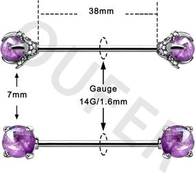 img 2 attached to OUFER Industrial Stainless Piercing Cartilage