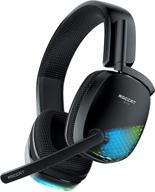 🎧 ultimate gaming experience: roccat syn pro air wireless lightweight pc gaming headset with 3d audio surround sound, rgb aimo lighting, and all-day battery life - black logo