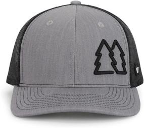 img 3 attached to 🌲 Simple Pine Trees Trucker Hats for Men - Adjustable Snapback Mesh Cap, Ideal for Outdoor Activities - WUE