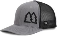 🌲 simple pine trees trucker hats for men - adjustable snapback mesh cap, ideal for outdoor activities - wue логотип