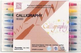 img 4 attached to Multicolor 8-Pack Kuretake Zig MS34008V Memory System Calligraphy Markers