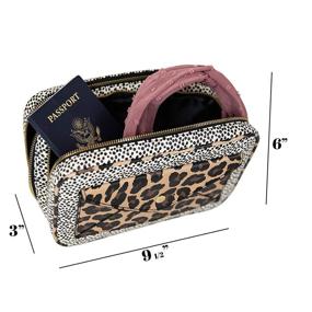 img 1 attached to Nicole Miller Toiletry Cosmetic Organizer Travel Accessories and Cosmetic Cases