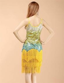 img 3 attached to Women's Sequin Tassel Flapper Dress: Stylish 1920s Gatsby Cocktail Dance Attire by Aivtalk