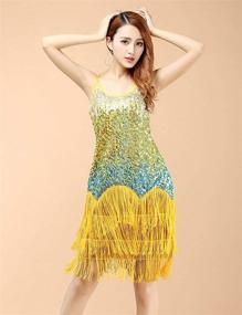 img 2 attached to Women's Sequin Tassel Flapper Dress: Stylish 1920s Gatsby Cocktail Dance Attire by Aivtalk