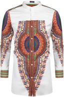 shop coofandy african dashiki sleeve button men's clothing for stylish shirts logo