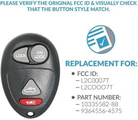 img 1 attached to 🔑 Брелок для автомобилей без ключа Keyless2Go с 4 кнопками L2C0007T 10335582-88, дистанционное управление, самопрограммирование - 2 штуки