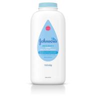 johnson's baby powder: cornstarch aloe & vitamin e for hypoallergenic care, 15 oz logo