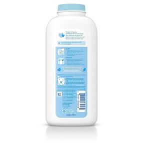 img 3 attached to Johnson's Baby Powder: Cornstarch Aloe & Vitamin E for Hypoallergenic Care, 15 oz