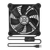 💨 120mm usb fan - speed controller cooling for tablets, tv receivers, routers, dvrs, playstations, xbox and computers logo